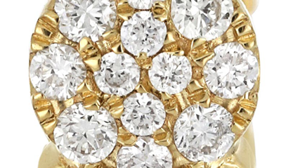 Bony Levy Cleo Diamond Cluster Hoop Earrings In 18k Yellow Gold