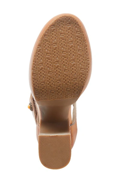 L'artiste Mary Jane Platform Pump In Camel Multi