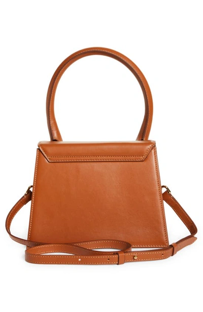 Jacquemus Le Grand Chiquito Leather Top Handle Bag In Light Brown