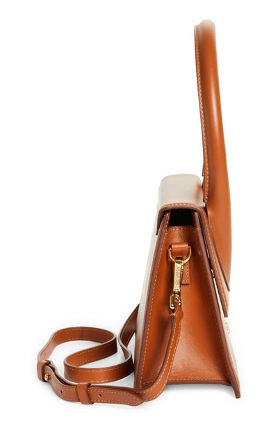 Jacquemus Le Grand Chiquito Leather Top Handle Bag In Light Brown