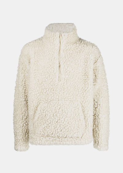 Shop Erl Beige Gradient Vintage Fleece Sweater