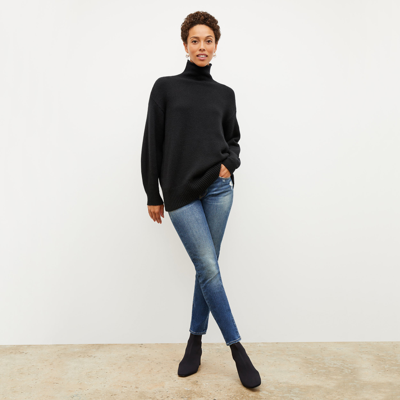 Shop M.m.lafleur The Lea Sweater - Plush Cashmere In Black