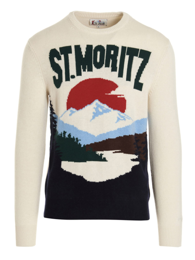 Shop Mc2 Saint Barth Heron Sweater In White