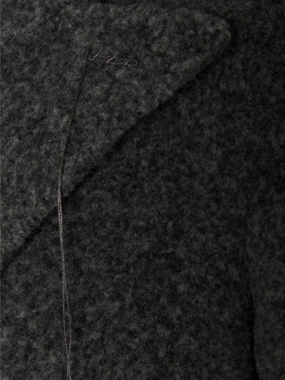 Shop Maurizio Miri Cocoon Coat In Gray