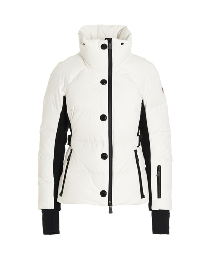 Shop Moncler Guyane Puffer Jacket In White/black