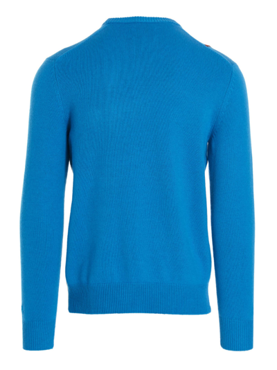 Shop Mc2 Saint Barth Heron Sweater In Light Blue