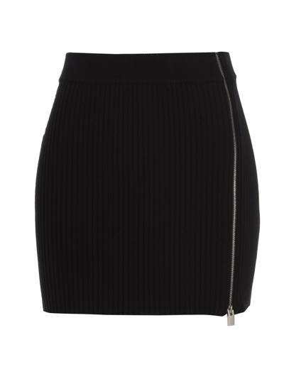Shop Alyx Ribbed Knit Skirt In Black