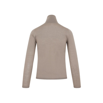 Shop Max Mara Turtleneck Long-sleeved Sweater In Tortora