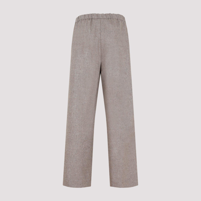 Shop Max Mara Drawstring Jogging Pants In Tortora