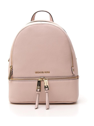 Shop Michael Michael Kors Rhea Backpack In Soft Pink