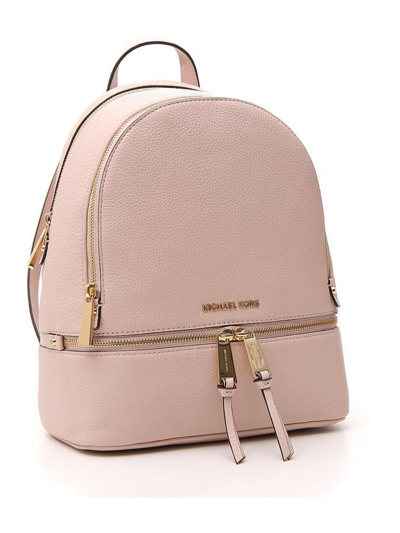 Shop Michael Michael Kors Rhea Backpack In Soft Pink