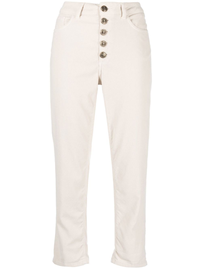 Shop Dondup `gioiello Koons` Pants In Beige