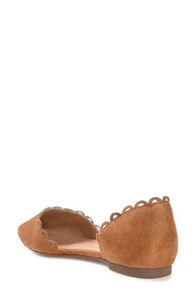 Journee Collection Collection Women's Jezlin Flat In Cognac