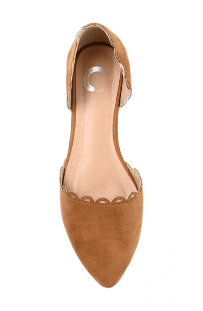 Journee Collection Collection Women's Jezlin Flat In Cognac