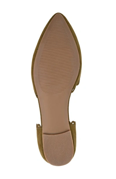 Journee Collection Collection Women's Wide Width Jezlin Flat In Green