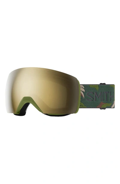 Shop Smith Skyline Xl 165mm Chromapop™ Snow Goggles In Olive Camo / Black Gold
