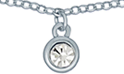 Shop Ted Baker Clemmee Crystal Droplet Necklace In Silver Tone Clear Crystal