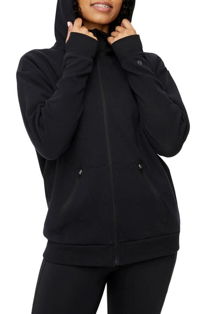 Shop Tomboyx Constant Zip Hoodie In Black