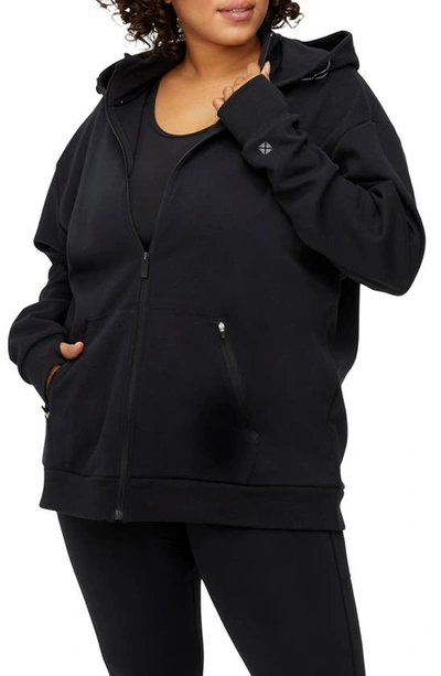 Shop Tomboyx Constant Zip Hoodie In Black