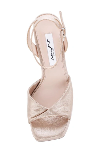Nina Women's Stacie Platform Evening Sandal Women's Shoes In Taupe