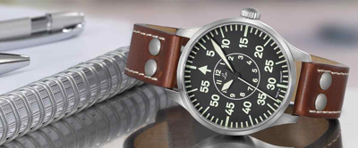 Pre-owned Laco - Aachen 39 - Flieger Type-b Dial Automatic Pilot Watch, Sapphire 861990