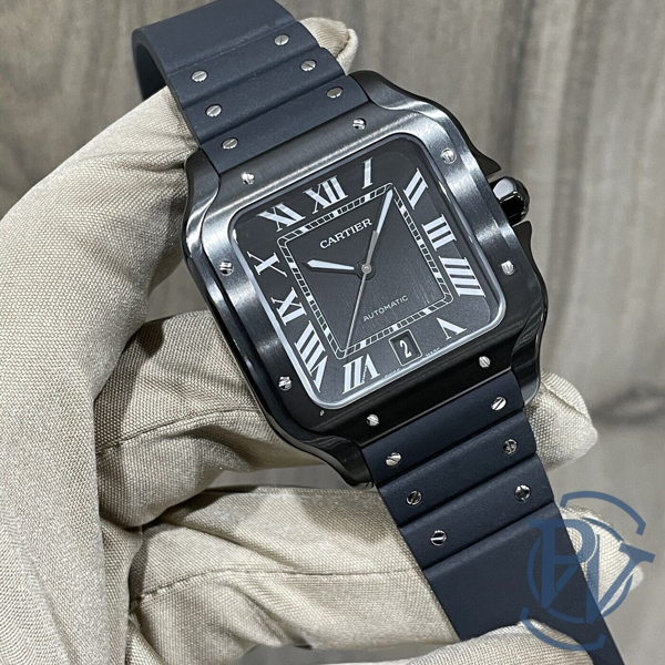 pre owned cartier santos large