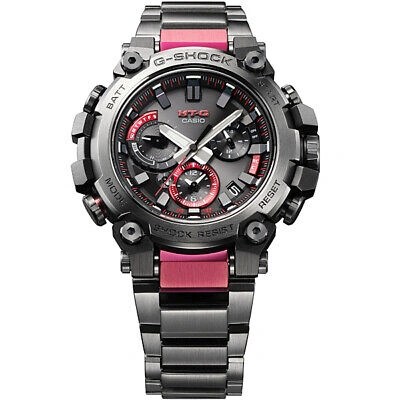 Pre-owned Casio G-shock Mt-g Mtg-b3000bd-1ajf Black Purple Bluetooth Men Watch In Box