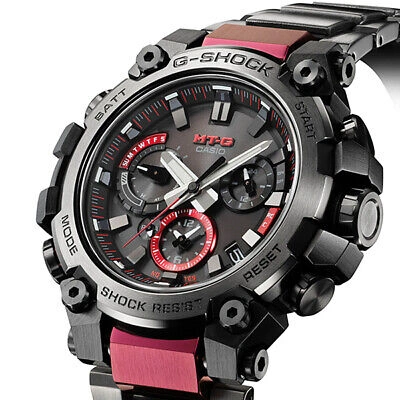 Pre-owned Casio G-shock Mt-g Mtg-b3000bd-1ajf Black Purple Bluetooth Men Watch In Box