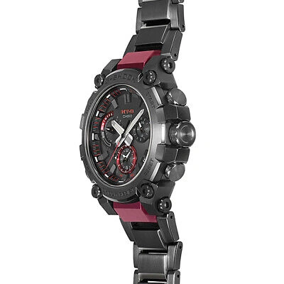Pre-owned Casio G-shock Mt-g Mtg-b3000bd-1ajf Black Purple Bluetooth Men Watch In Box