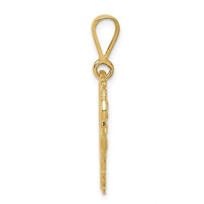 Pre-owned Samajewelers Real 14kt Yellow Gold Reversible 50th Anniversary Charm