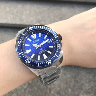 Pre-owned Seiko Srpc93k1 Prospex Turtle Save The Ocean Automatic Diver Silver Steel Watch