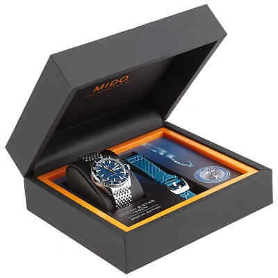 Pre-owned Mido Ocean Star Automatic Blue Dial Men's Watch M0268301104100