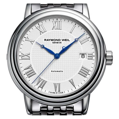 Pre-owned Raymond Weil 2837-st-00308 Men's Maestro Grey Automatic Watch