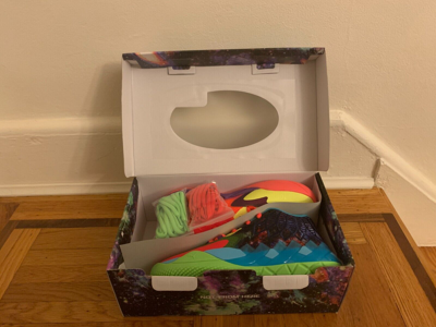 Pre-owned Puma Mb.01 Be You Lamelo Ball Boys Gs Kids Youth Green Gecko Red Blast 376889-01