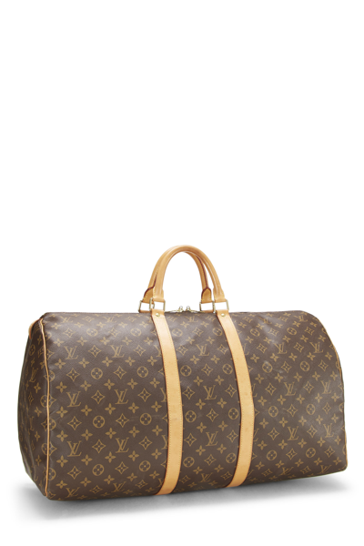 Pre-owned Louis Vuitton Monogram Canvas Keepall 55