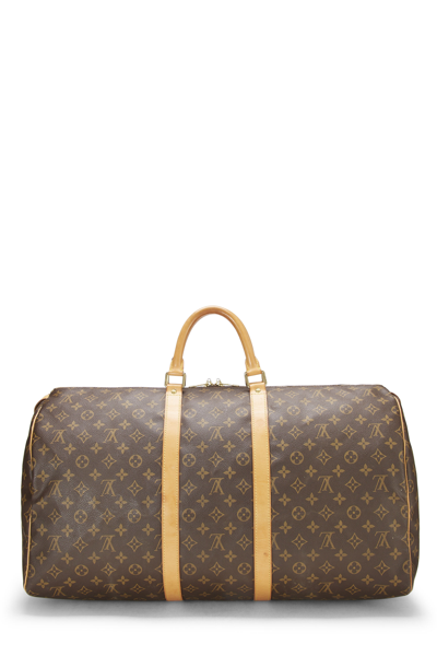 Pre-owned Louis Vuitton Monogram Canvas Keepall 55