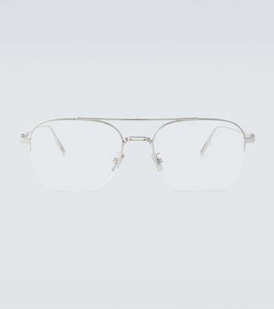 Shop Dior Neoo S5u Aviator Glasses In Silver