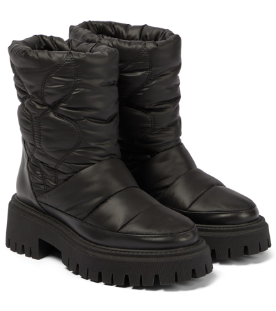 Shop Dorothee Schumacher Padded Perfection Boots In Pure Black