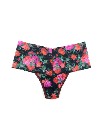 Shop Hanky Panky Printed Retro Lace Thong Sale In Multicolor