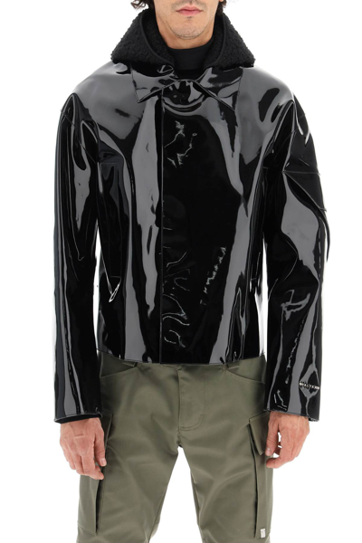 Shop Alyx 1017  9sm Hooded Pvc Scout Jacket In Black