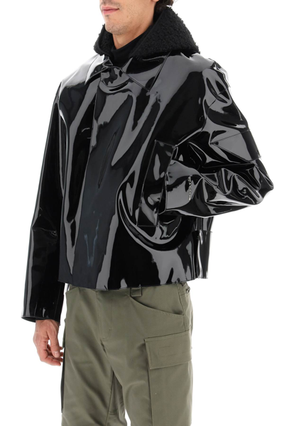 Shop Alyx 1017  9sm Hooded Pvc Scout Jacket In Black