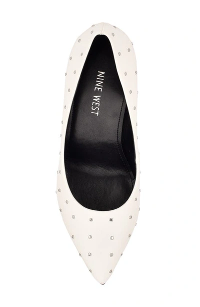 Shop Nine West Trial Studded Pump In White
