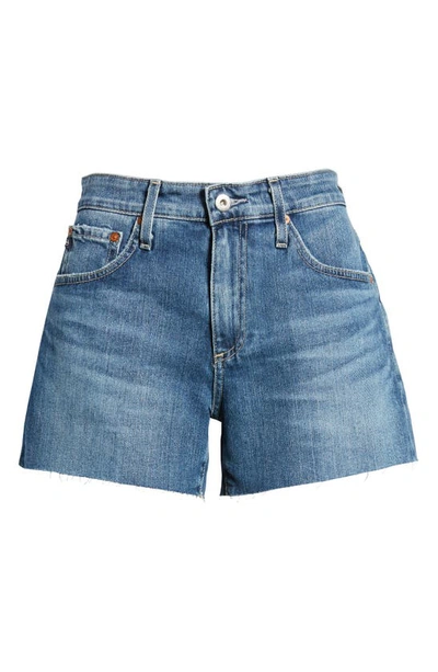 Ag Hailey Boyfriend Cutoff Denim Shorts In Sierra Mar
