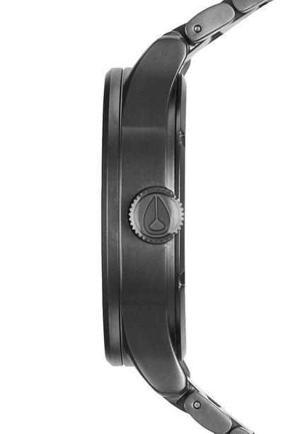 Shop Nixon Sentry Bracelet Watch, 42mm In Gunmetal