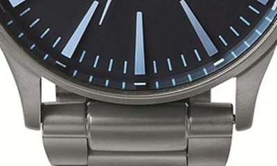 Shop Nixon Sentry Bracelet Watch, 42mm In Gunmetal