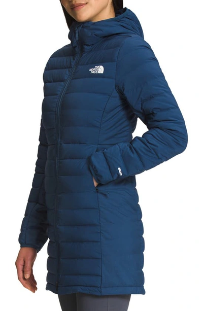 Shop The North Face Belleview Stretch 600 Fill Power Down Parka In Shady Blue