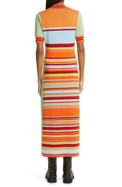Shop Alemais Alexandra Stripe Merino Wool Sweater Dress In Mixed Stripe