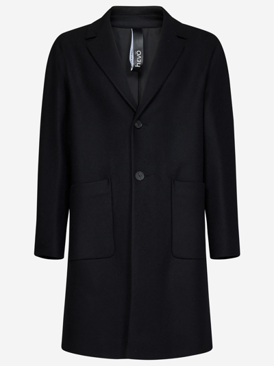 Shop Hevo Conversano Coat <br> In Black