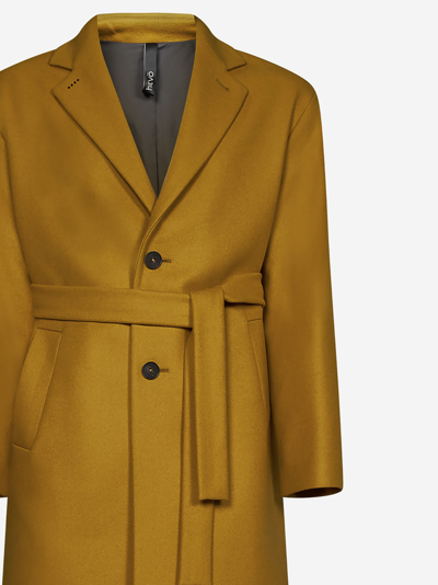 Shop Hevo Cisternino Coat <br> In Yellow