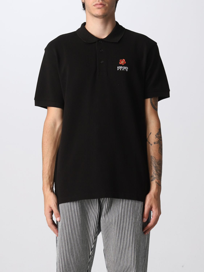 Shop Kenzo Polo Shirt  Men Color Black